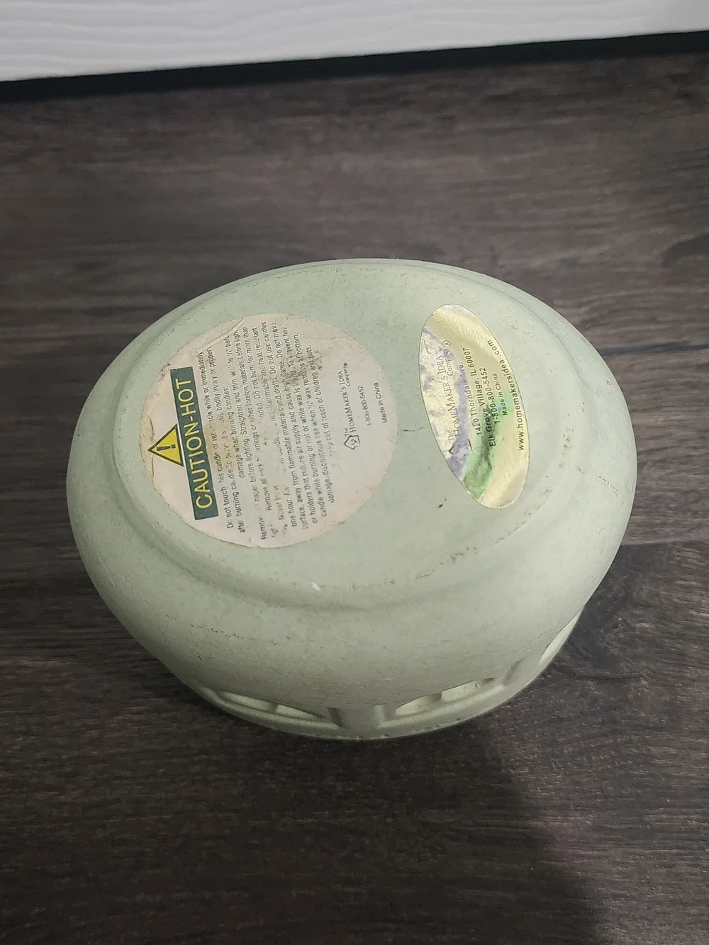 Homemakers Idea Co Green Votive Candle Holder Heart Cutouts